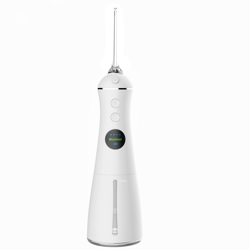 IPX7 재충전이 가능한 경구 관주기 300mL, 세척되는 이를 위한 휴대용 물 치실
