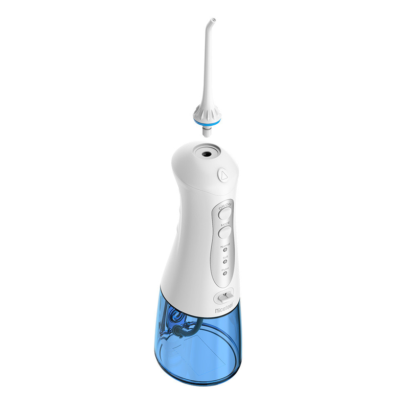 300ml IPX7 전기 제트 미니 무선 휴대용 물 Flosser 치아 클리너