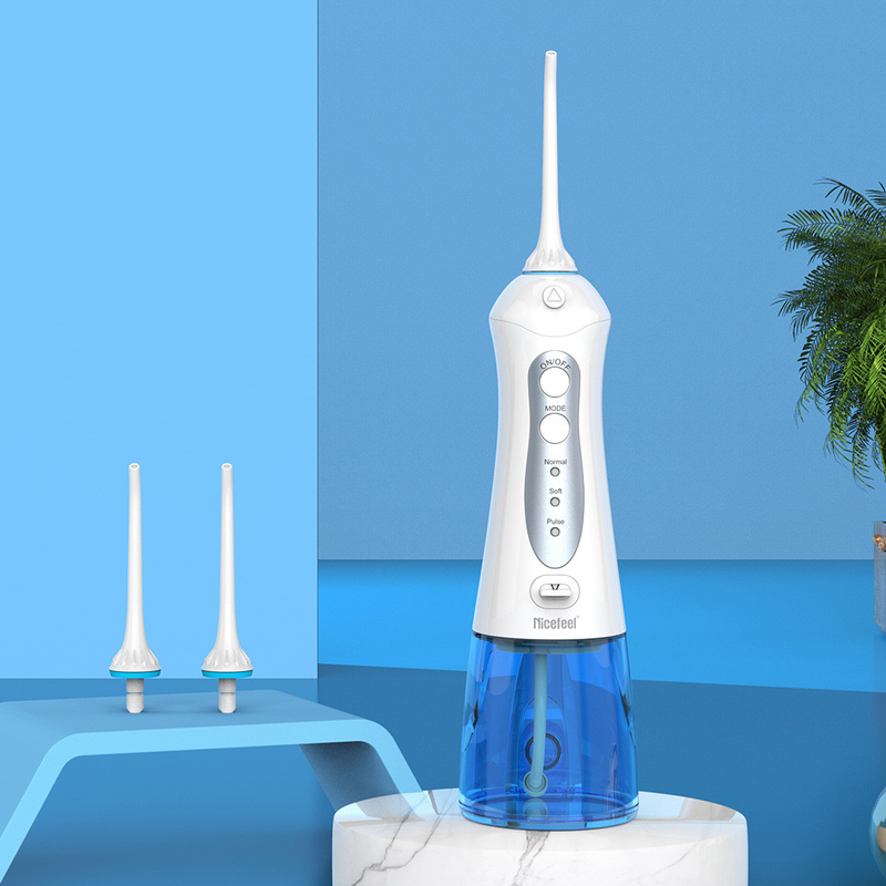 300ml IPX7 전기 제트 미니 무선 휴대용 물 Flosser 치아 클리너