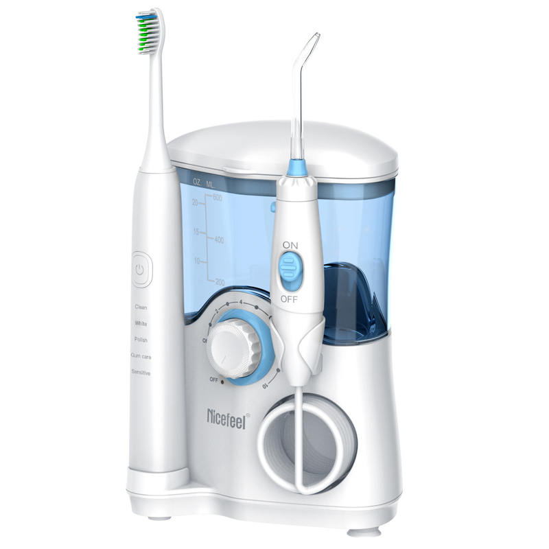 2 1개의 치과 물 Flosser에 대하여, 구두 Irrigator를 청소하는 600ml 물 탱크 이