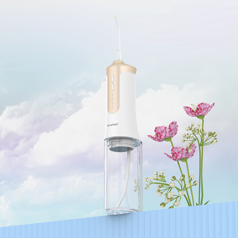 이빨 더 깨끗한 전기 워터 제트 무선 휴대용 물 치실 IPX7 300 밀리람베르트