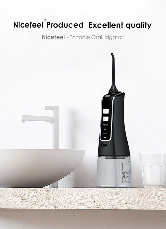 1400mAh IPX7 휴대용 구강 세정기 무선 물 Flosser 치아 클리너