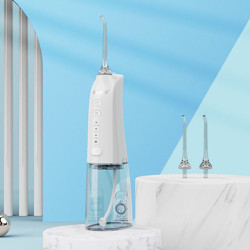 Tooth Cleaner White Cordless Advanced Water Flosser 휴대용 30-100psi 압력