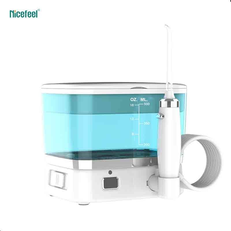 500ml 물 탱크를 가진 휴대용 Nicefeel 무선 재충전용 물 Flosser