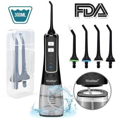 0.8mm Nicefeel 무선 물 Flosser 휴대용 물 선택 분리형 물 탱크